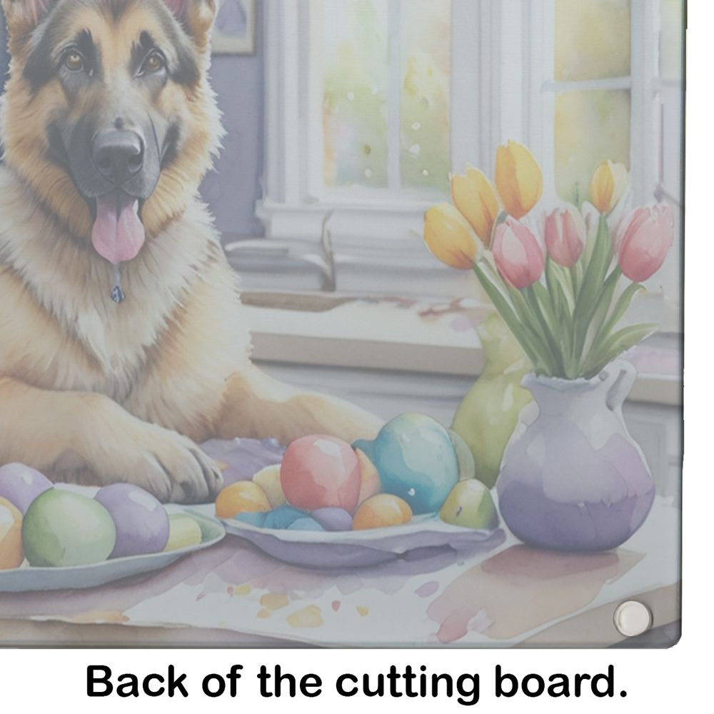 NEW Decorating Easter German Shepherd Glass Cutting Board Decorative Tempered Glass Kitchen Cutting and Serving Board Large Size Chopping Board