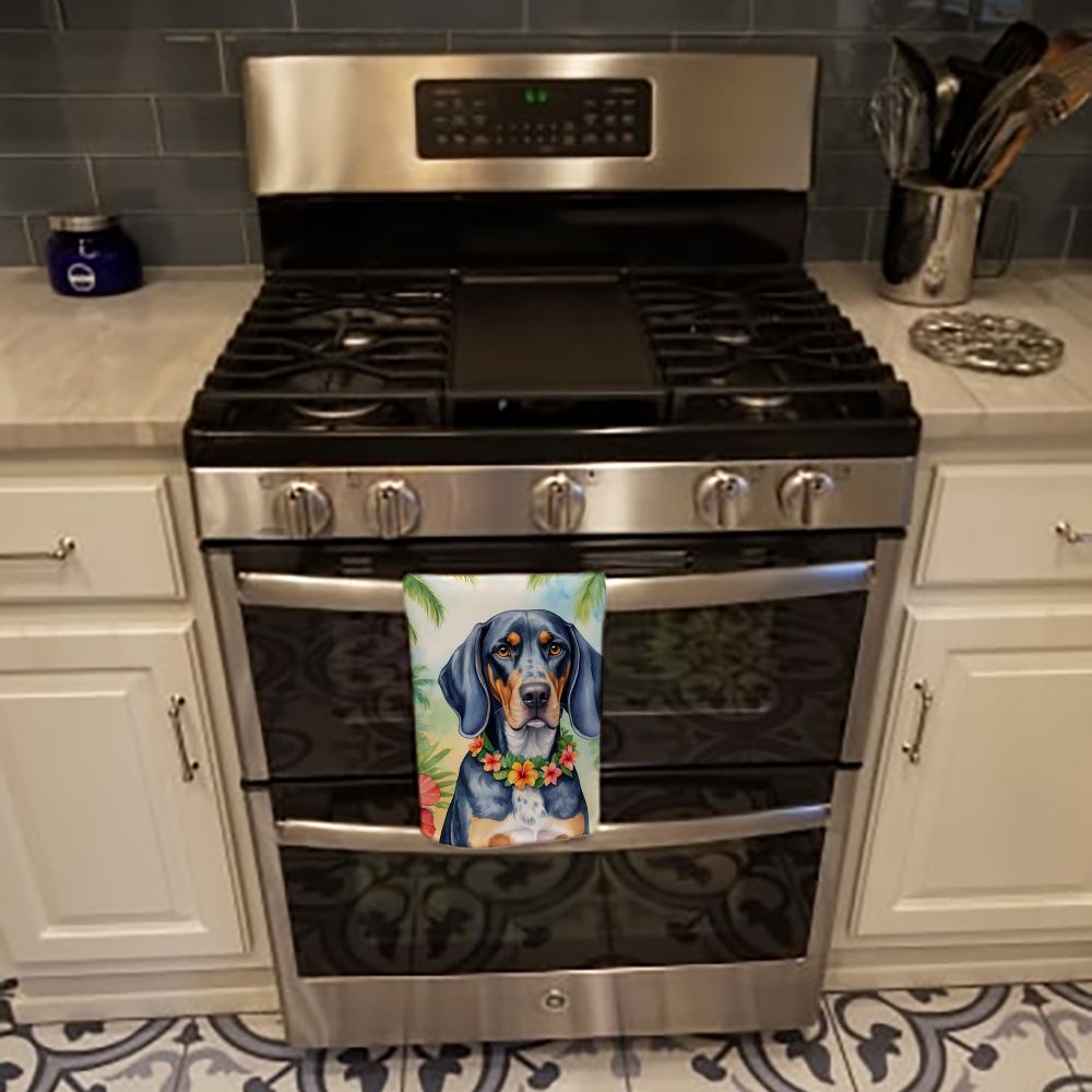 Bluetick Coonhound Luau Kitchen Towel Dish Cloths Guest Hand Towel Decorative Bathroom Towel for Face,Tea, Dishcloth, Kitchen and Bath