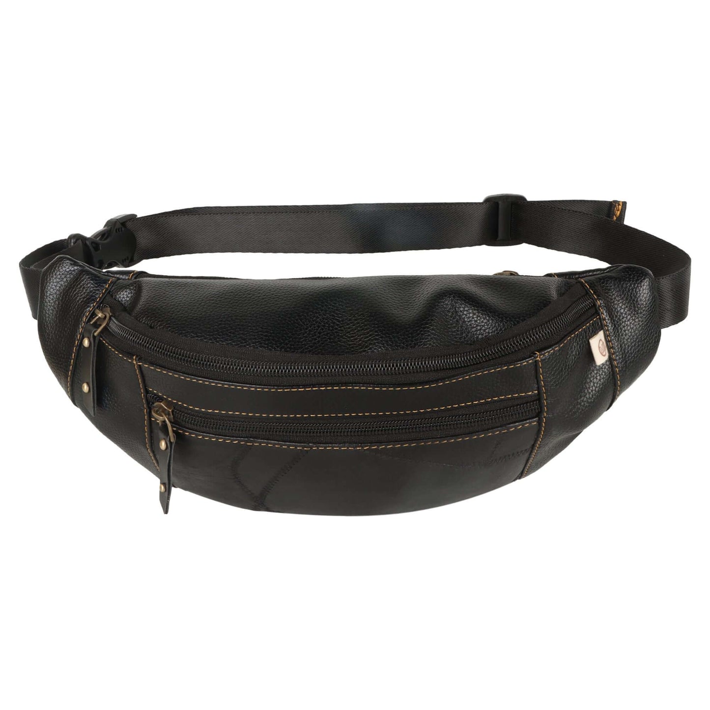 VAAN & CO. - Fanny Pack with Front Pocket in Black