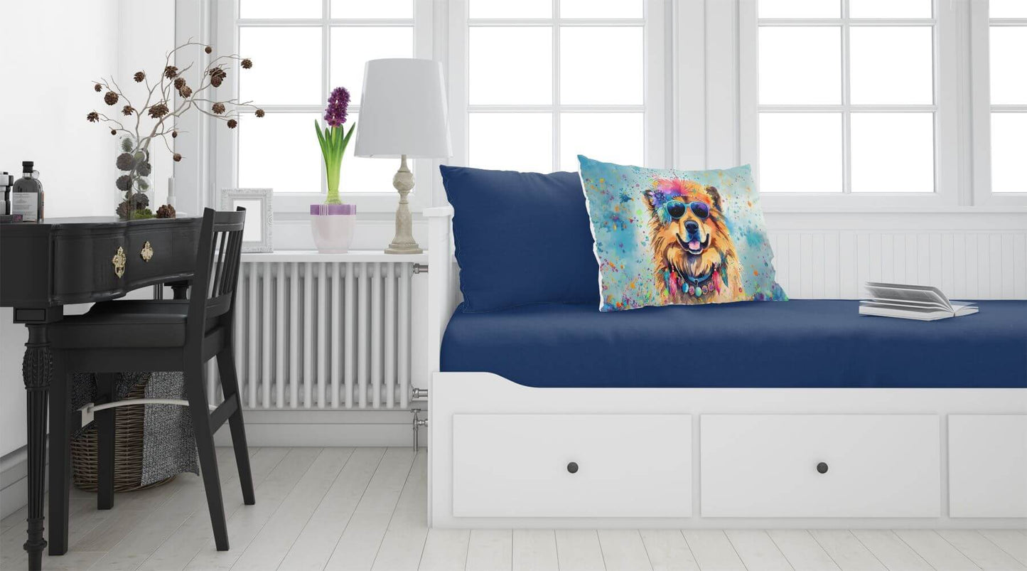 Chow Chow Hippie Dawg Standard Pillowcase Lightweight Super Soft Easy Care Decorative Artwork Pillowcase, Standard