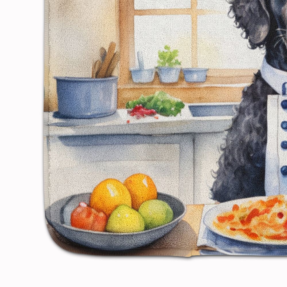 Curly-Coated Retriever The Chef Memory Foam Kitchen Mat Machine Washable Anti-Fatigue Mat Cushion Comfort Bath Mat or Kitchen Rug