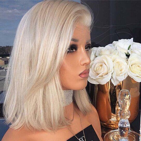 Women Side Parting Shoulder Length Straight Synthetic Hair Cosplay Wig - Clothes For Her Online Store