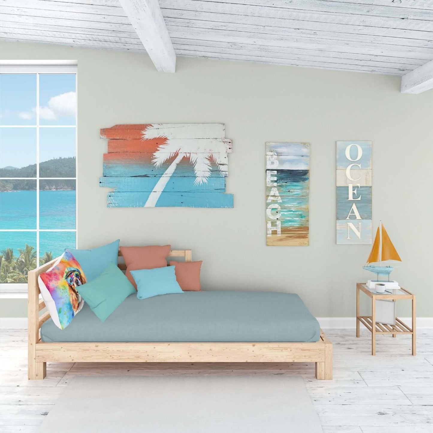 Cavalier Spaniel Hippie Dawg Standard Pillowcase Lightweight Super Soft Easy Care Decorative Artwork Pillowcase, Standard