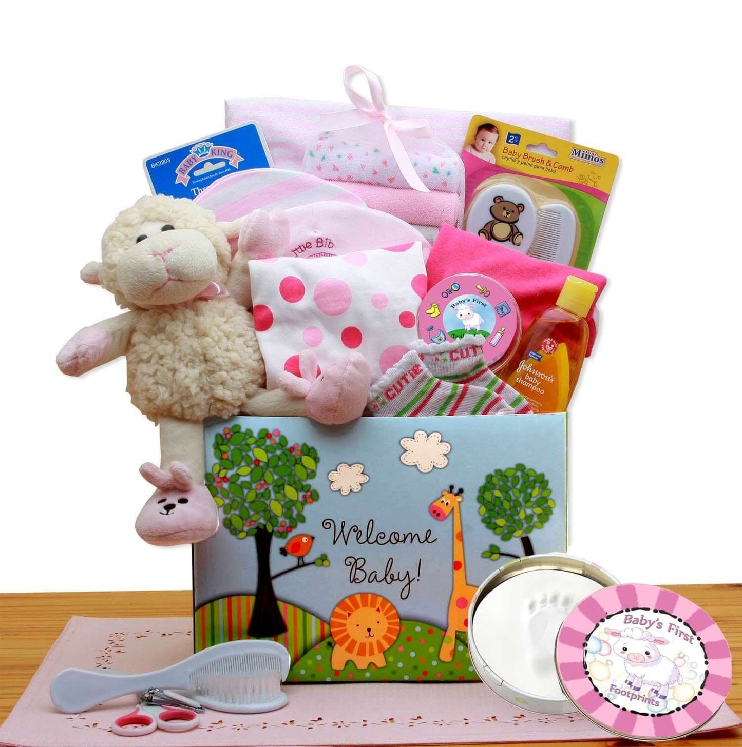 Welcome New Baby Gift Box - Pink