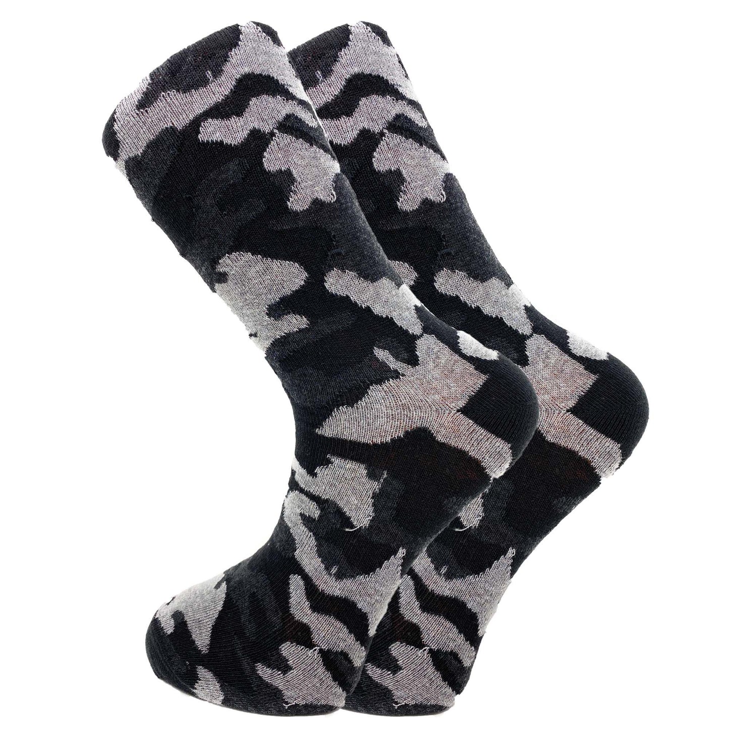 Men's Cotton Crew Dress Socks 5 Pairs Business Casual Moisture-Wicking