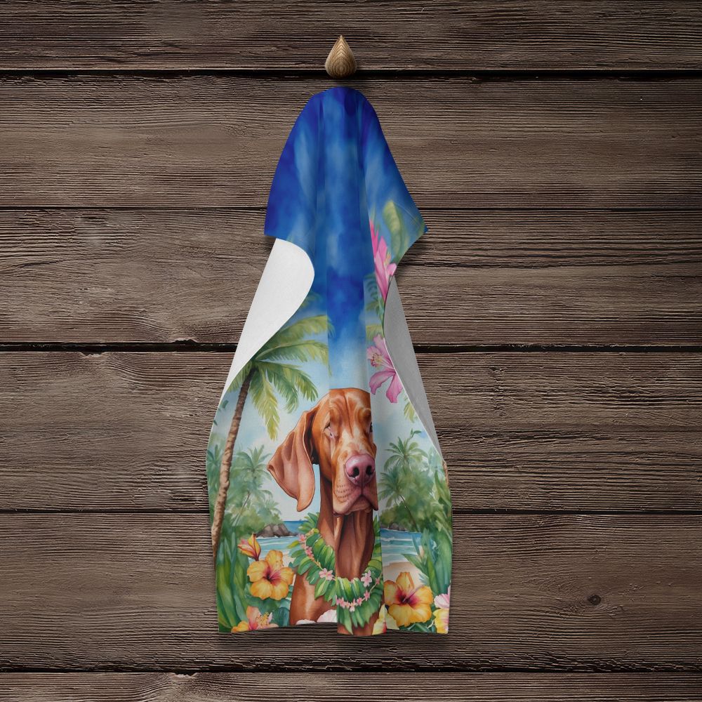 Vizsla Luau Kitchen Towel Dish Cloths Guest Hand Towel Decorative Bathroom Towel for Face,Tea, Dishcloth, Kitchen and Bath