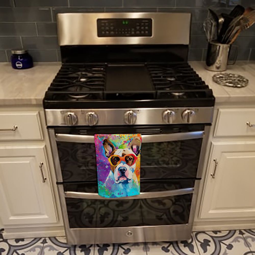 Boxer Hippie Dawg Kitchen Towel Dish Cloths Guest Hand Towel Decorative Bathroom Towel for Face,Tea, Dishcloth, Kitchen and Bath