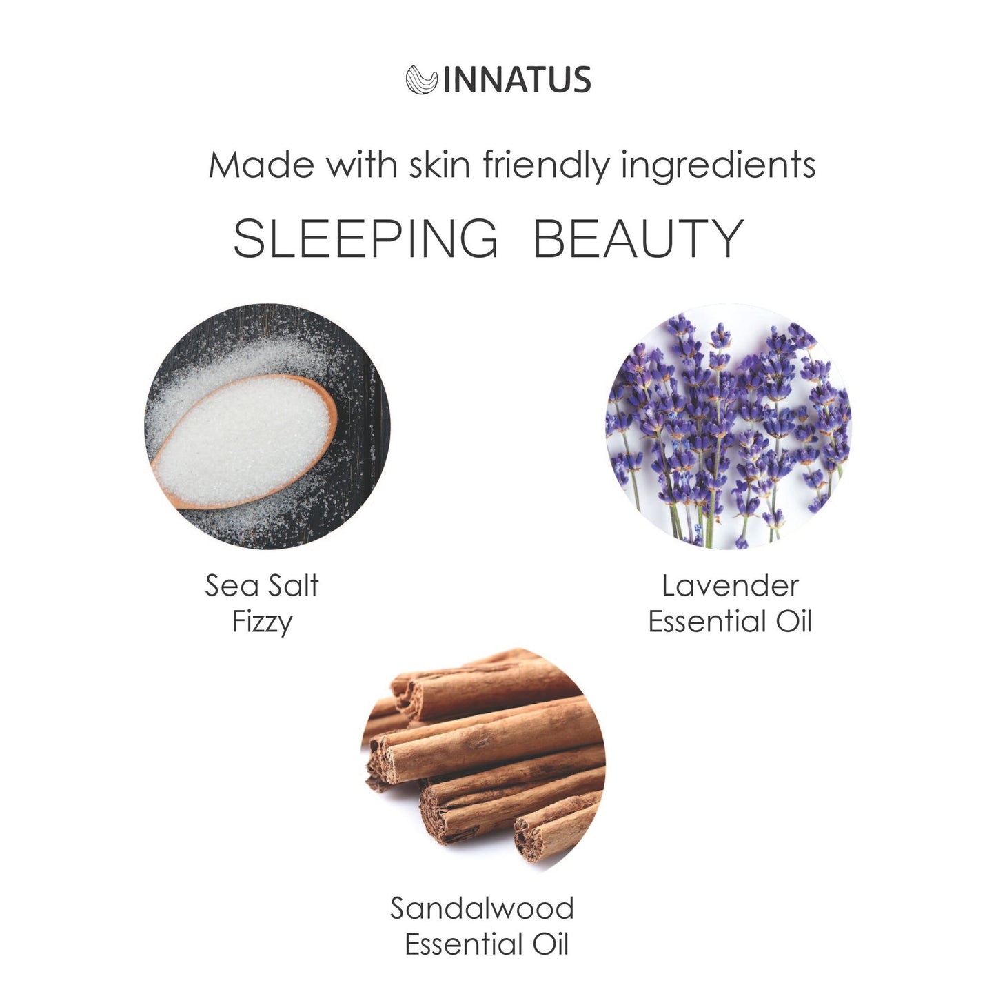 Sea Salt Fizzy Deconstructed Sleeping Beauty Bath Bomb – 14oz Bath Fizz – Infused with Lavender, Patchouli, Eucalyptus & Sandalwood Oils for Deep Relaxation & Skin Hydration "