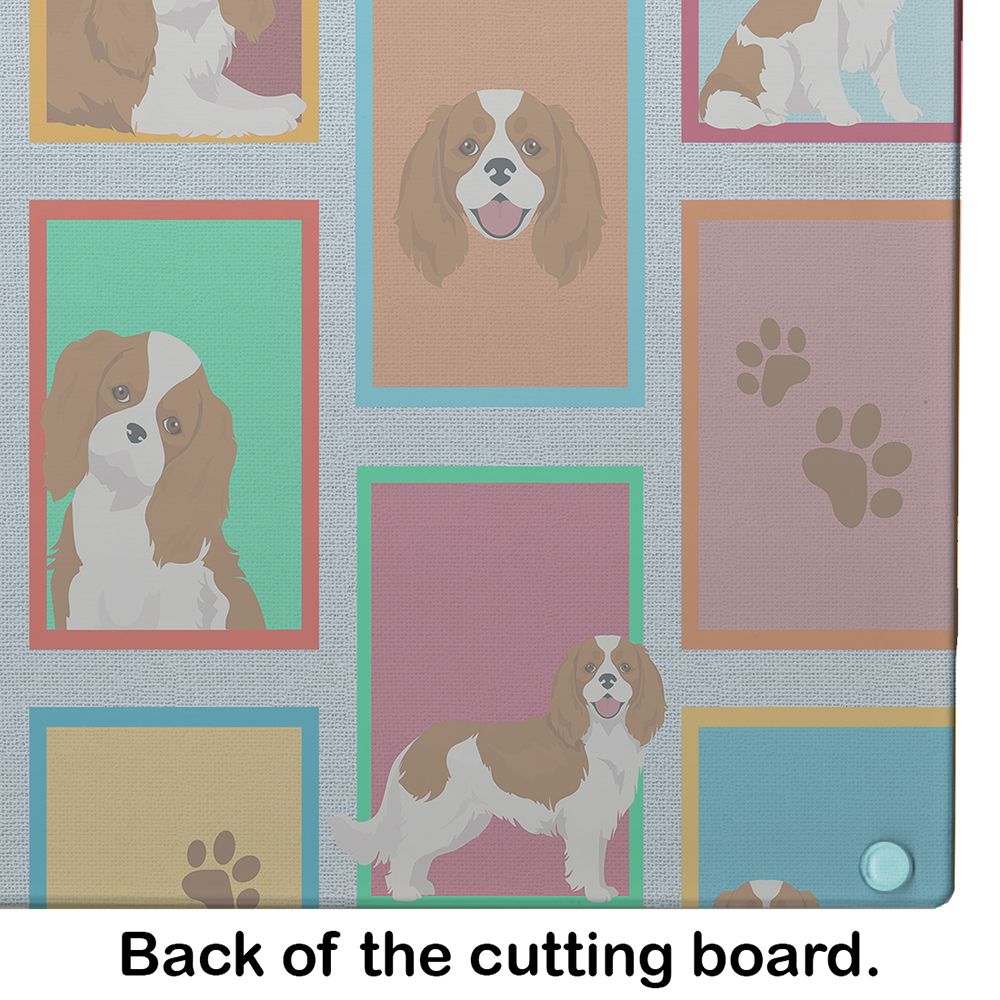 NEW Lots of Blenheim Cavalier Spaniel Glass Cutting Board Decorative Tempered Glass Kitchen Cutting and Serving Board Large Size Chopping Board