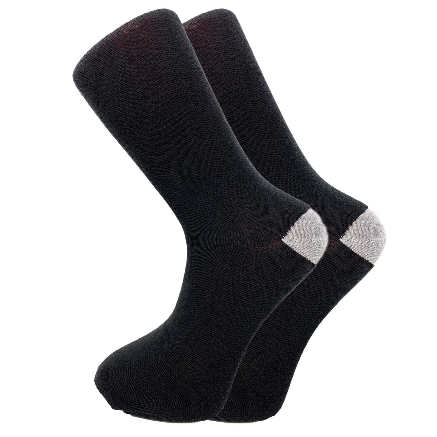 Men's Cotton Crew Dress Socks 5 Pairs Business Casual Moisture-Wicking