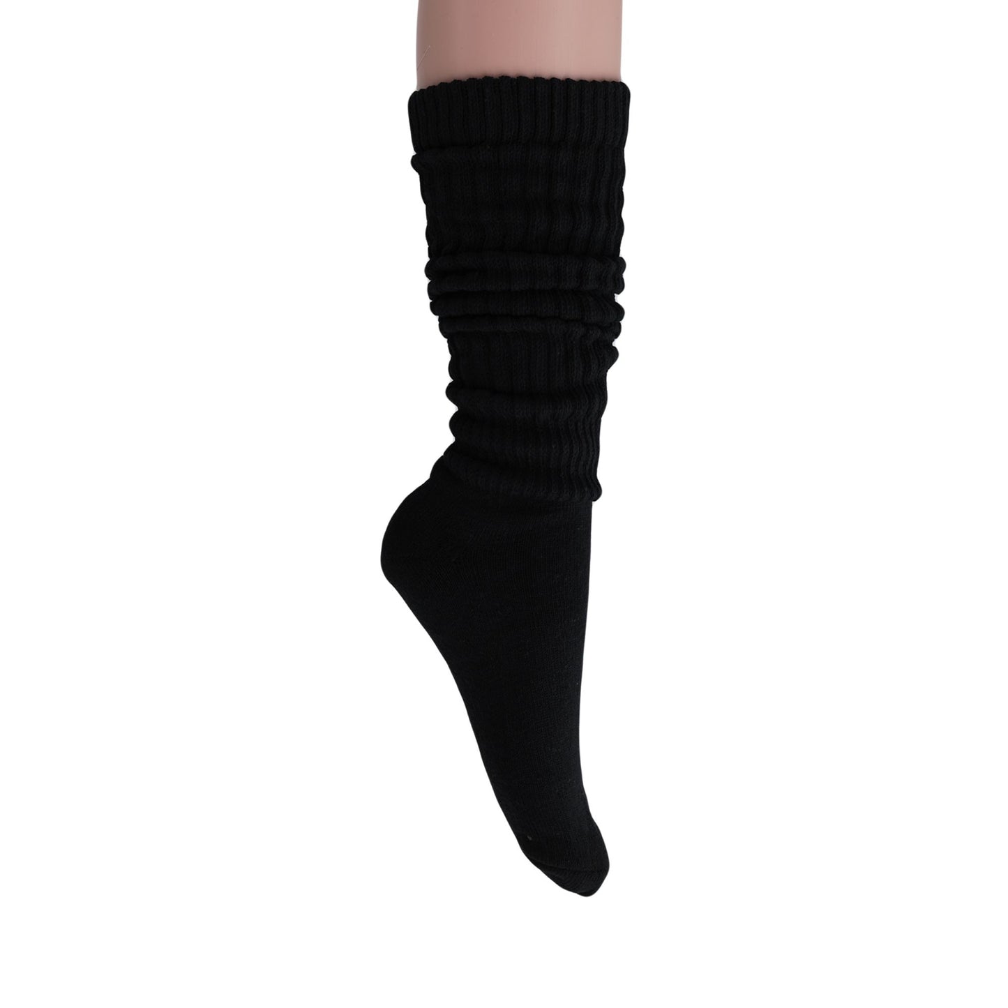 Slouch Socks for Women Extra Long Heavy Slouchy Scrunch Cotton Socks 1 Pair Shoe Size 5 to 10