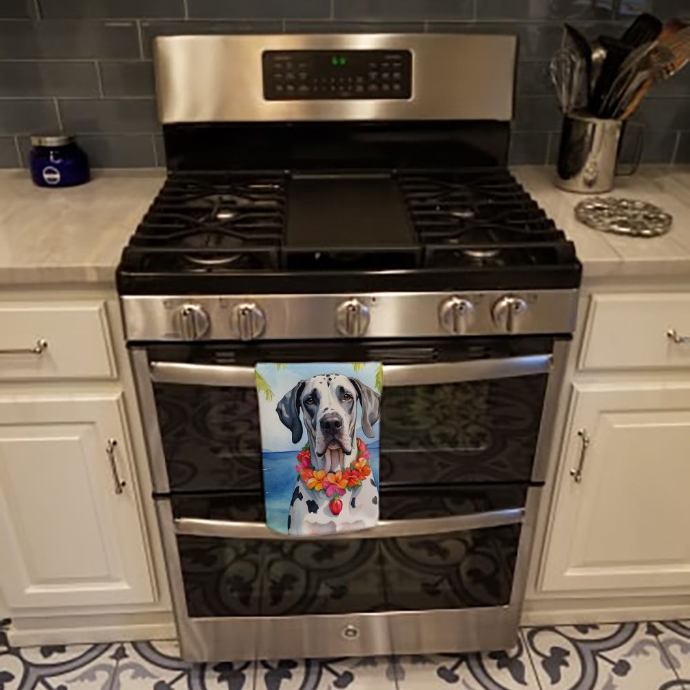 Great Dane Luau Kitchen Towel Dish Cloths Guest Hand Towel Decorative Bathroom Towel for Face,Tea, Dishcloth, Kitchen and Bath