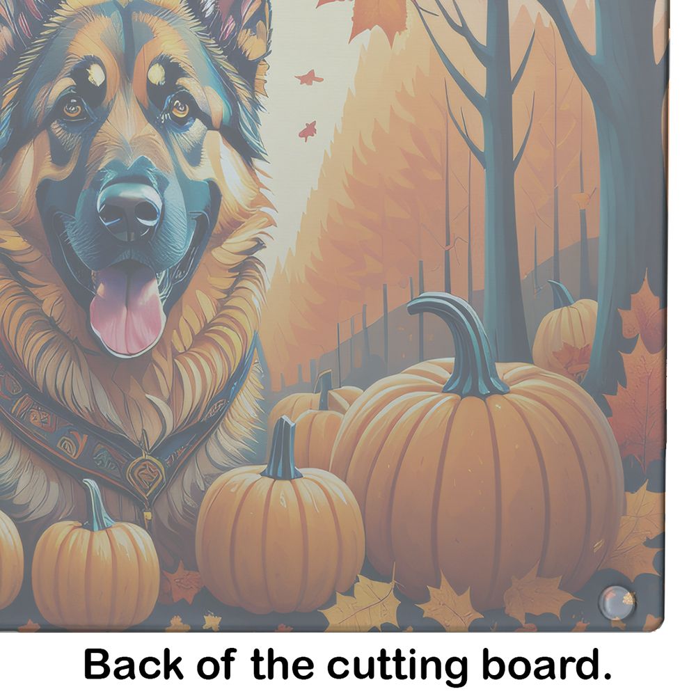 NEW German Shepherd Fall Glass Cutting Board Decorative Tempered Glass Kitchen Cutting and Serving Board Large Size Chopping Board