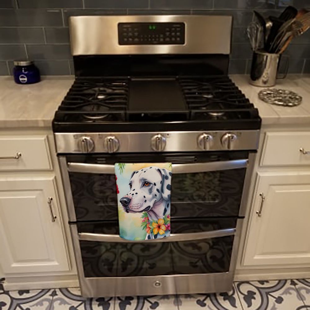 Dalmatian Luau Kitchen Towel Dish Cloths Guest Hand Towel Decorative Bathroom Towel for Face,Tea, Dishcloth, Kitchen and Bath