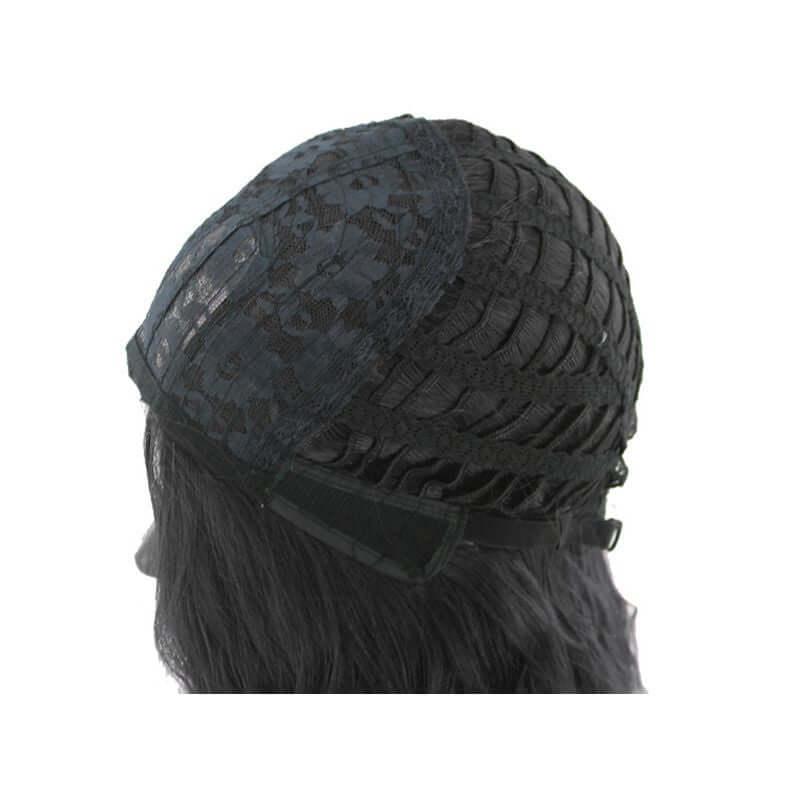Wig Synthetic Fiber Lace Front Wig Kinky Curly L Part Heat Resistant Wigs with Cap Replacement Natural Black Wig For Women - Clothes For Her Online Store