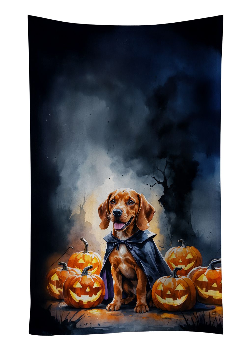 Vizsla Puppy Halloween Kitchen Towel Dish Cloths Guest Hand Towel Decorative Bathroom Towel for Face,Tea, Dishcloth, Kitchen and Bath