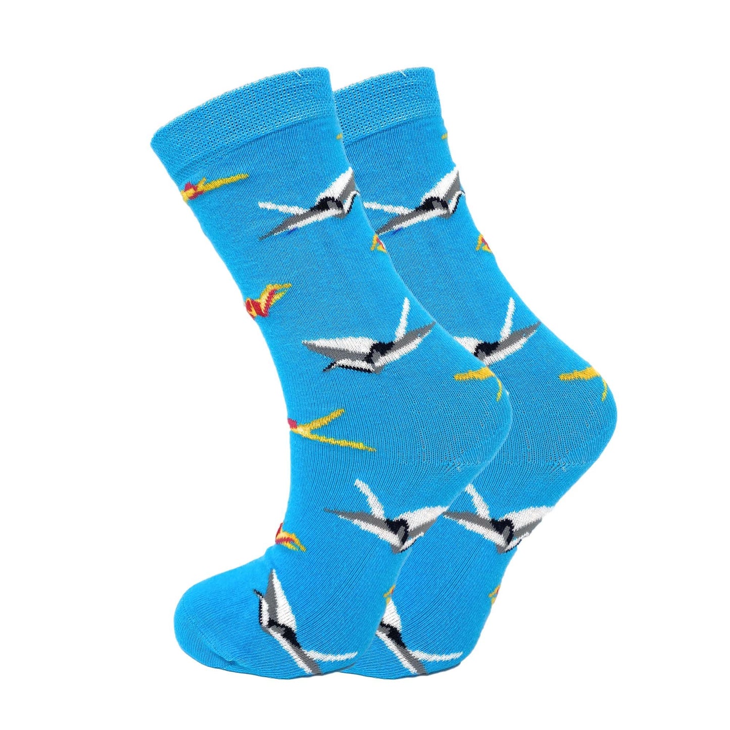 Colorful Funny Socks Novelty Crazy Cotton Crew Dress Socks 6 Pairs