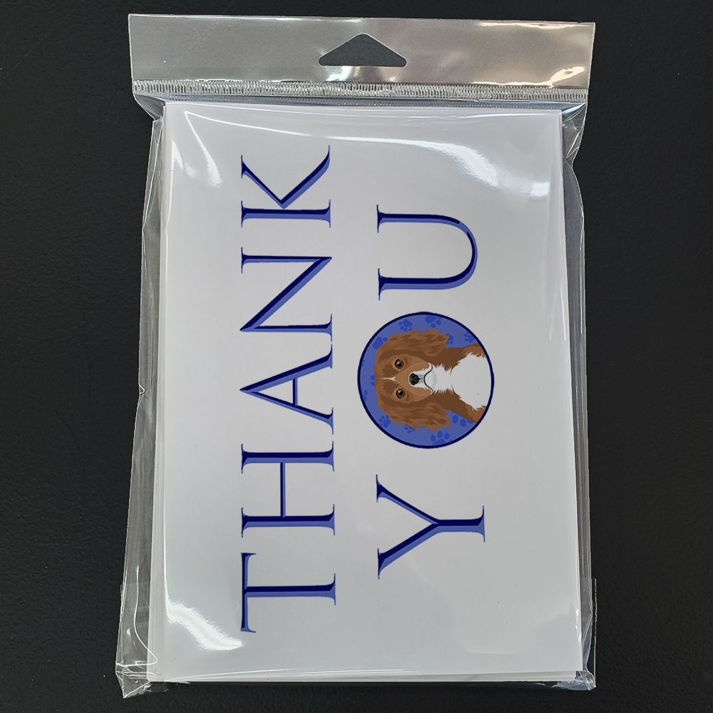 Cavalier King Charles Spaniel Ruby Thank You Greeting Cards Pack of 8 Blank Cards with Envelopes Whimsical A7 Size 5x7 Blank Note Cards