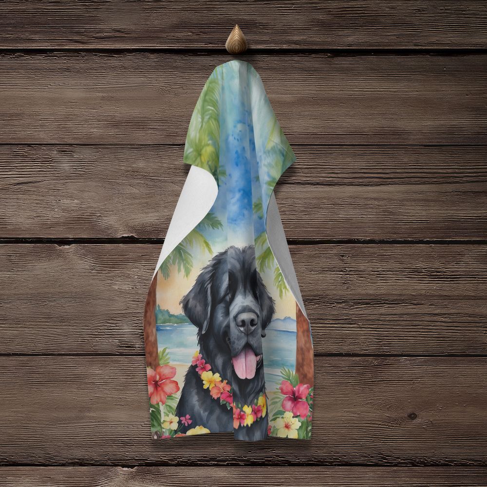 Newfoundland Luau Kitchen Towel Dish Cloths Guest Hand Towel Decorative Bathroom Towel for Face,Tea, Dishcloth, Kitchen and Bath