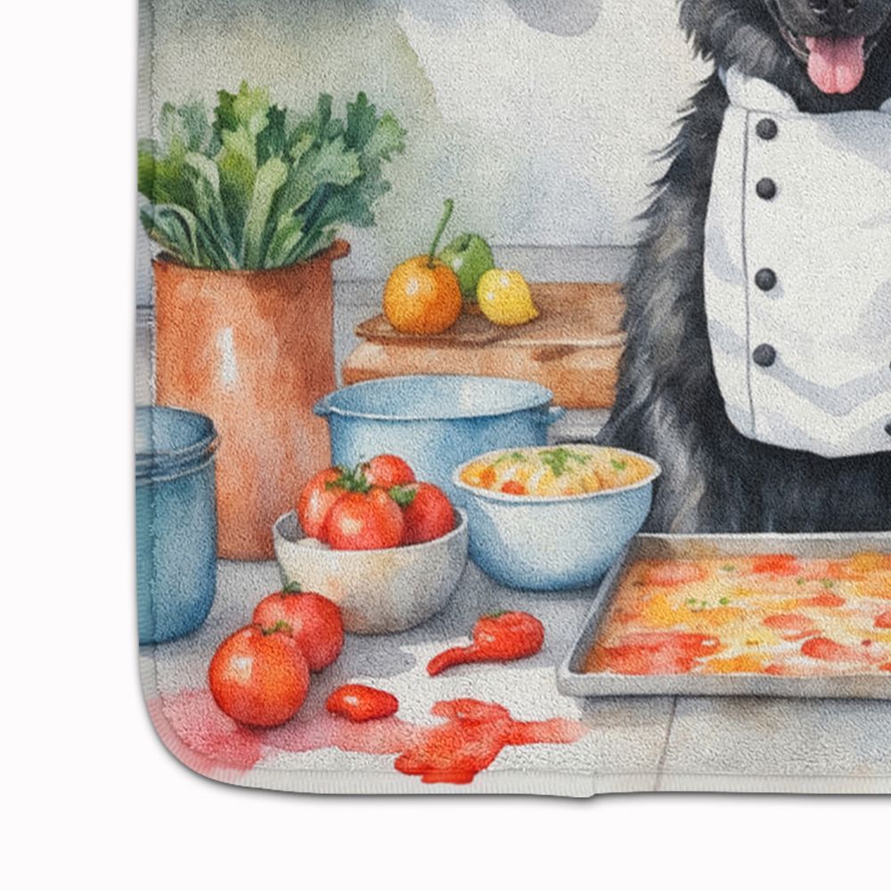 Belgian Sheepdog The Chef Memory Foam Kitchen Mat Machine Washable Anti-Fatigue Mat Cushion Comfort Bath Mat or Kitchen Rug
