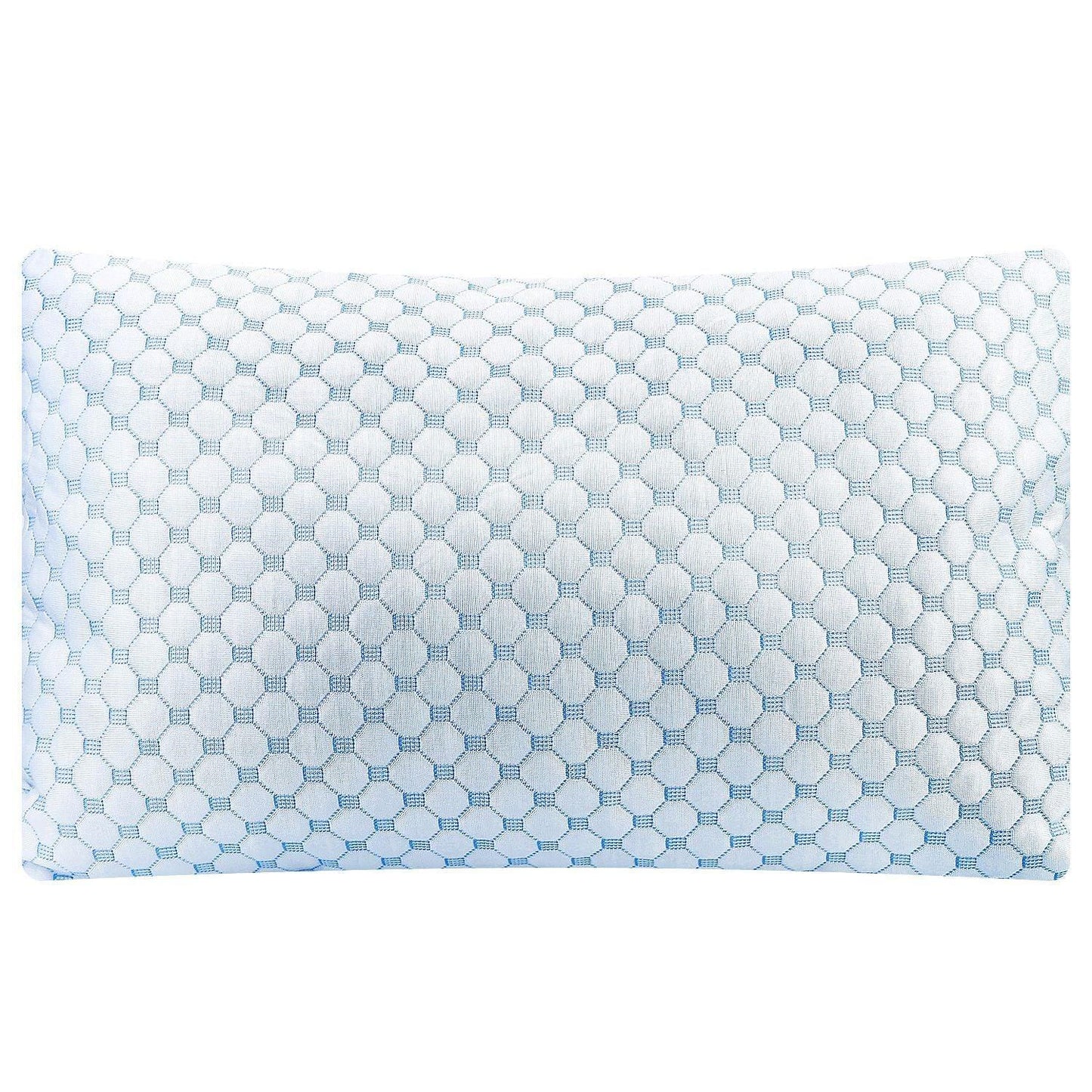 Cooling Memory Foam Pillow Ventilated Soft Bed Pillow w/ Cooling Gel Infused Memory Foam 2Pcs Queen Size - Clothes For Her Online Store