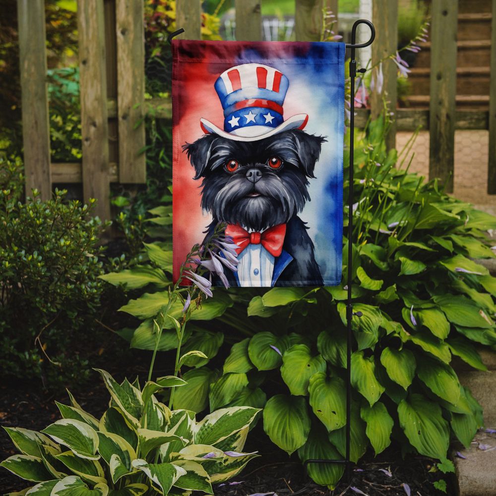 Affenpinscher Patriotic American Garden Flag Mailbox Flag Decorative Yard Flag Banner Outside Patio Artwork Yard Flower Beds, Garden Size, Multicolor