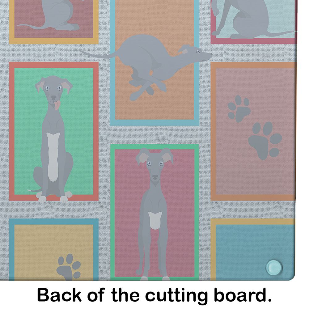 NEW Lots of Italian Greyhound Glass Cutting Board Decorative Tempered Glass Kitchen Cutting and Serving Board Large Size Chopping Board