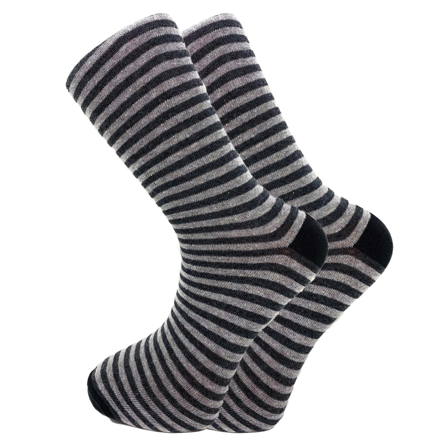 Men's Cotton Crew Dress Socks 5 Pairs Business Casual Moisture-Wicking