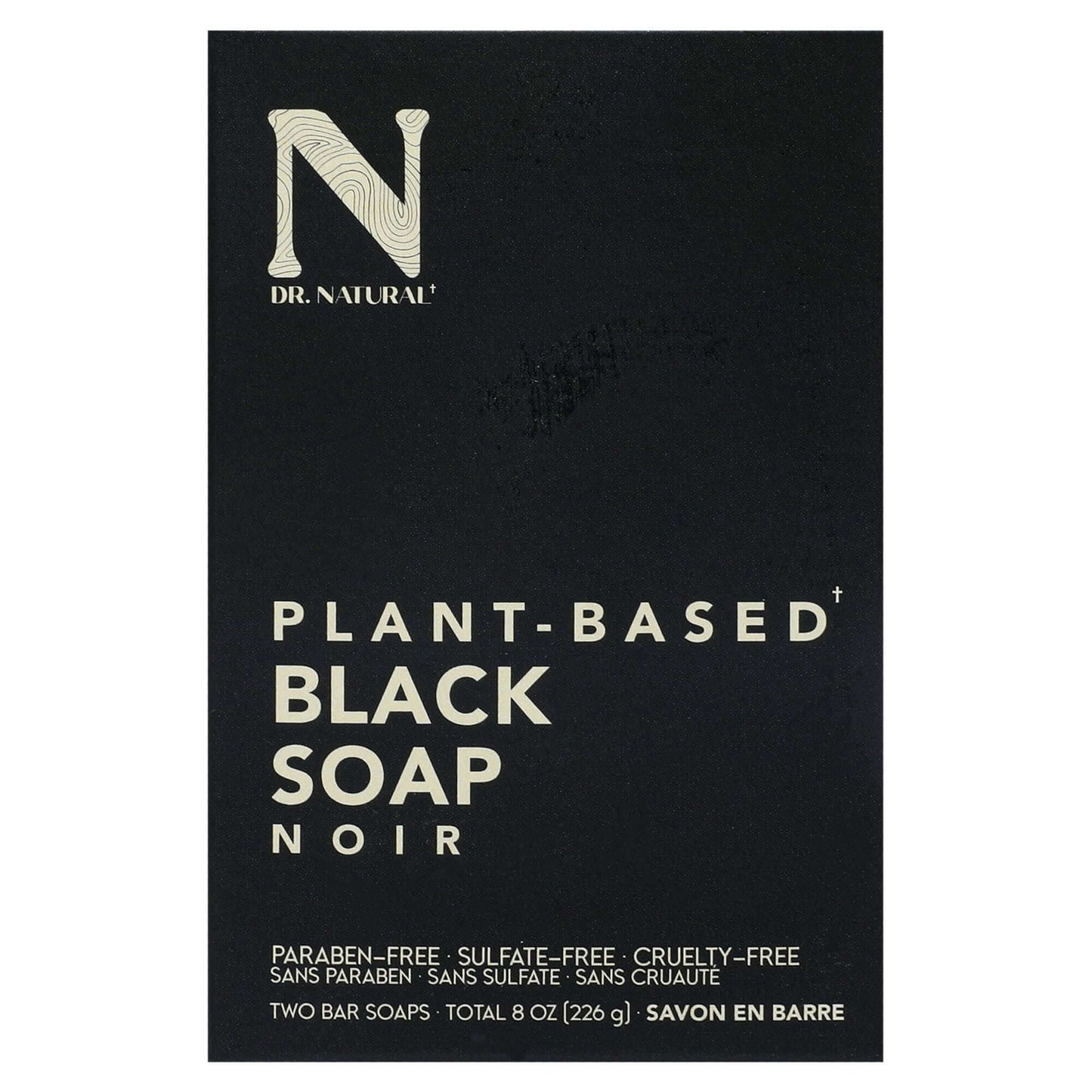 Bar Soap - Black by Dr. Natural for Unisex - 2 x 8 oz Soap