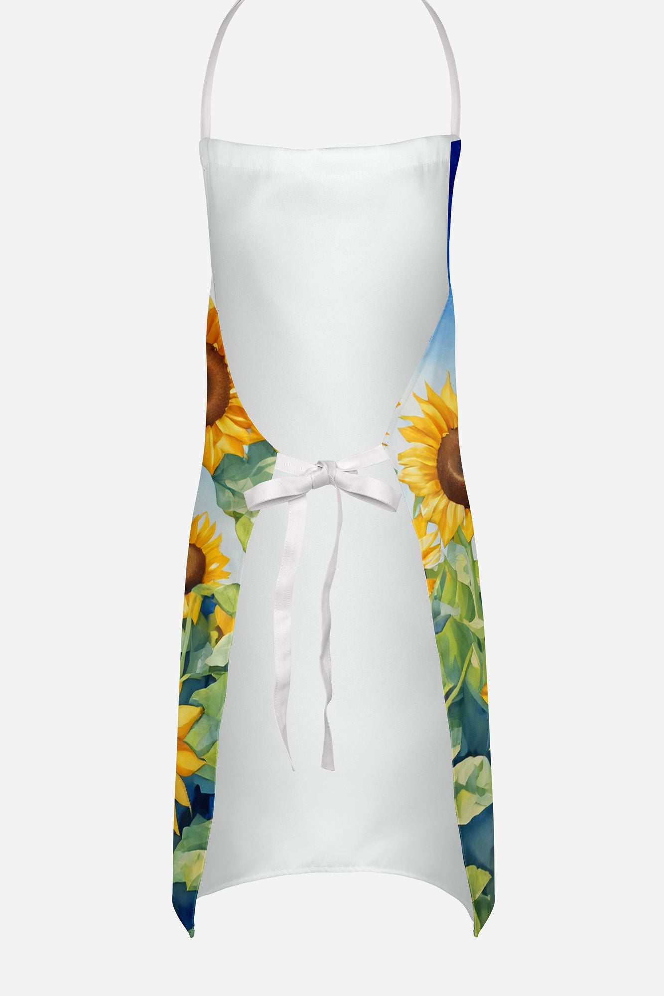 Doberman Pinscher in Sunflowers Apron Cooking Kitchen Server Baking Crafts Gardening for Adult Women Men, Unisex, Large, Multicolor