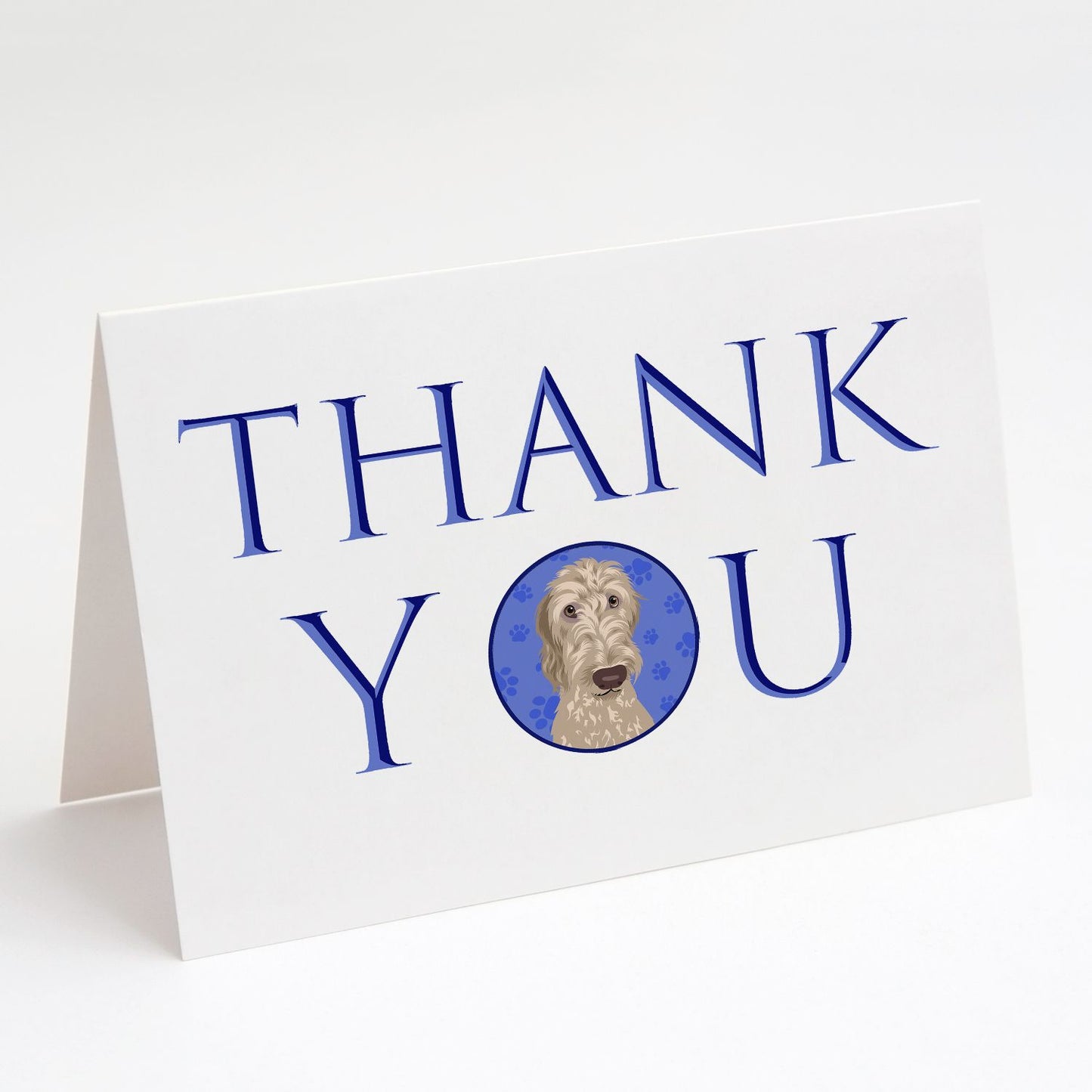 Doodle Fawn #4 Thank You Greeting Cards Pack of 8 Blank Cards with Envelopes Whimsical A7 Size 5x7 Blank Note Cards