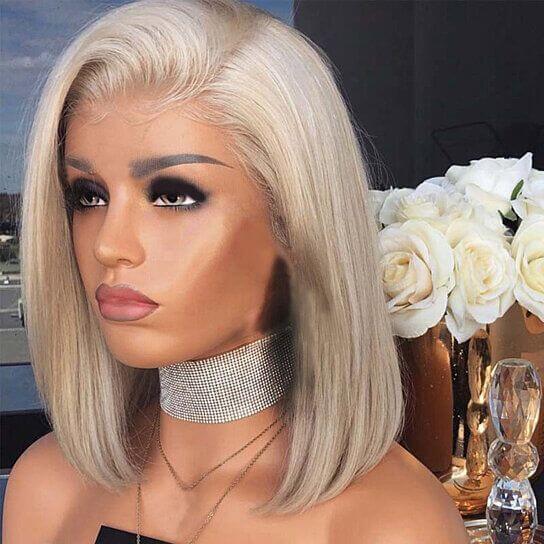 Women Side Parting Shoulder Length Straight Synthetic Hair Cosplay Wig - Clothes For Her Online Store
