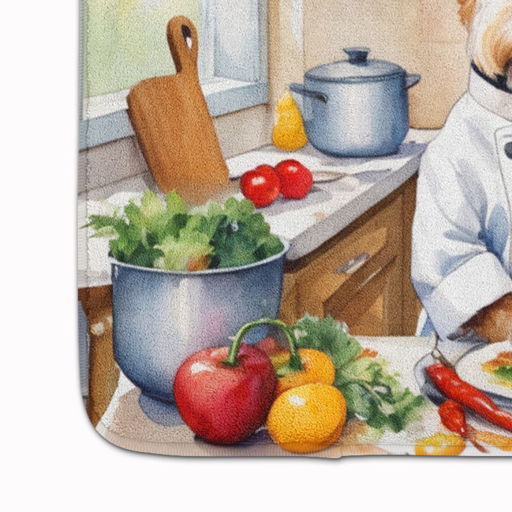 Fox Terrier The Chef Memory Foam Kitchen Mat Machine Washable Anti-Fatigue Mat Cushion Comfort Bath Mat or Kitchen Rug