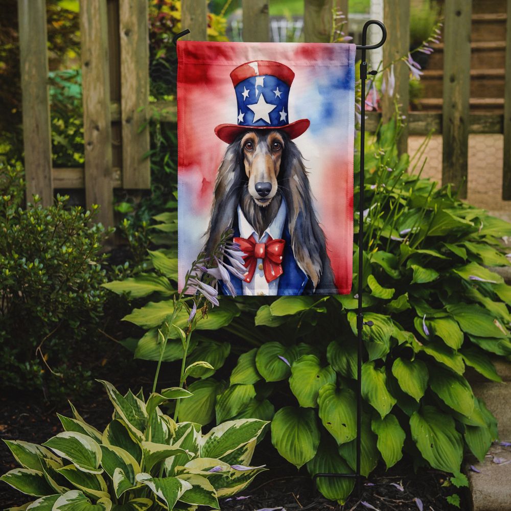 Afghan Hound Patriotic American Garden Flag Mailbox Flag Decorative Yard Flag Banner Outside Patio Artwork Yard Flower Beds, Garden Size, Multicolor