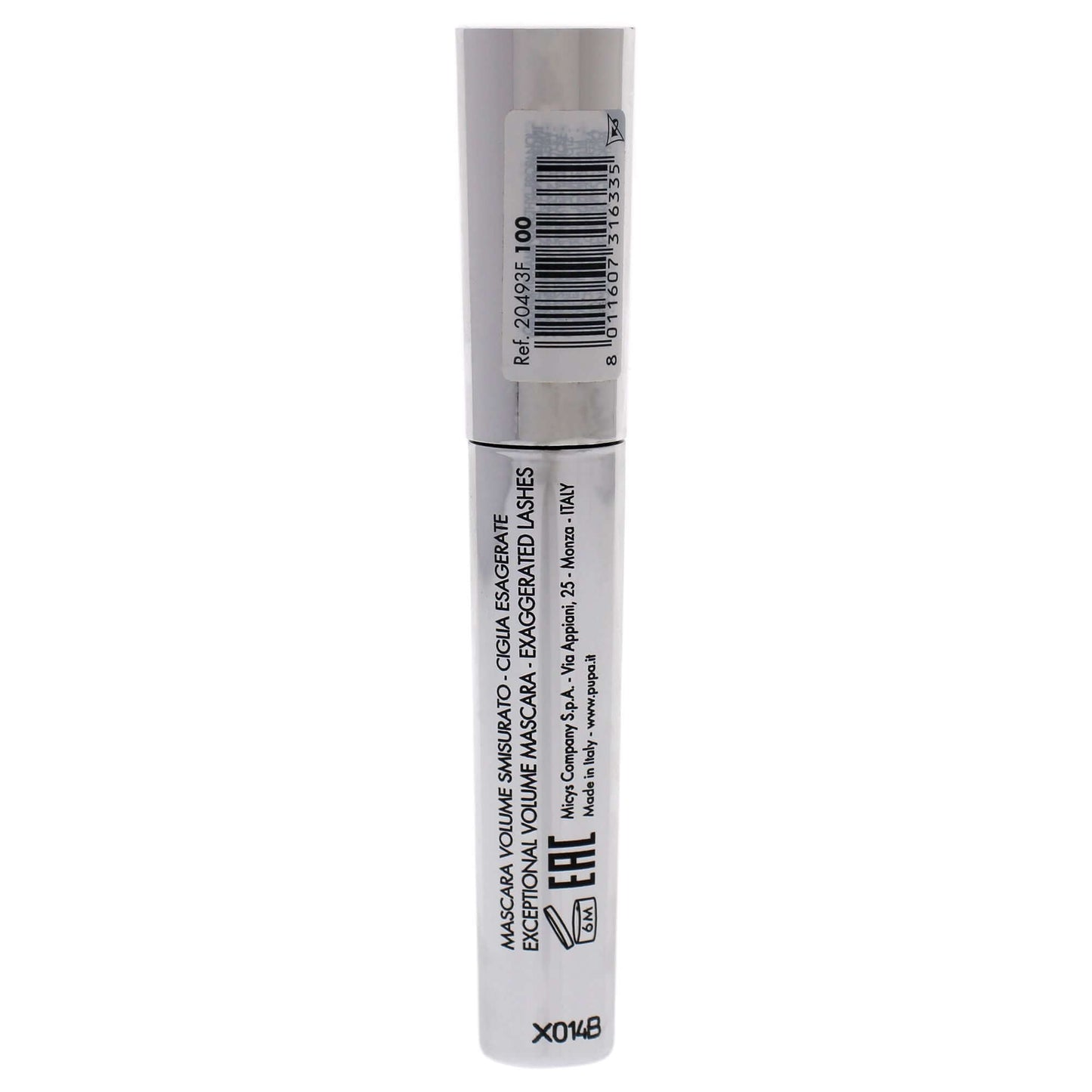 Vamp! Exceptional Volume Macara - 100 Black by Pupa Milano for Women 0.183 oz Mascara