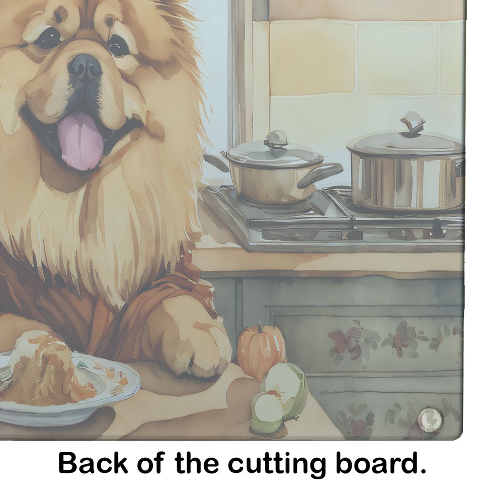 NEW Chow Chow Fall Kitchen Pumpkins Glass Cutting Board Decorative Tempered Glass Kitchen Cutting and Serving Board Large Size Chopping Board