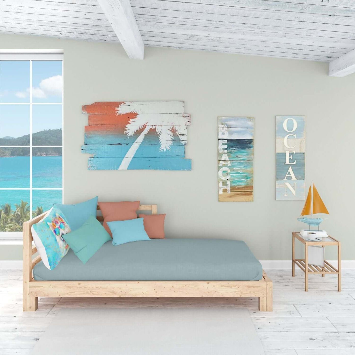 Samoyed Hippie Dawg Standard Pillowcase Lightweight Super Soft Easy Care Decorative Artwork Pillowcase, Standard