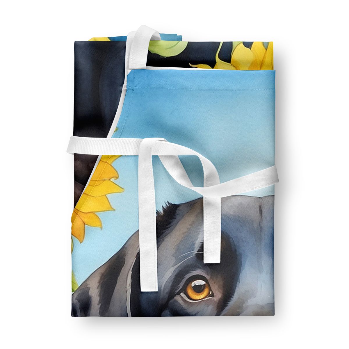Labrador Retriever in Sunflowers Apron Cooking Kitchen Server Baking Crafts Gardening for Adult Women Men, Unisex, Large, Multicolor