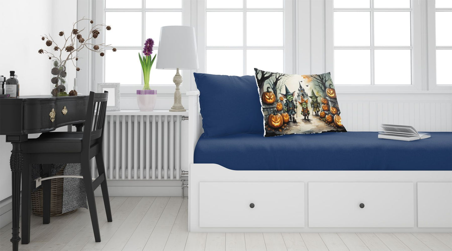 Goblins Spooky Halloween Standard Pillowcase Lightweight Super Soft Easy Care Decorative Artwork Pillowcase, Standard