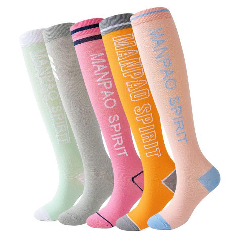 Womens Pressure Running Skipping Rope Fitness Sports Socks Mid-length Tube High Barrel Calf Muscle Energy - Clothes For Her Online Store