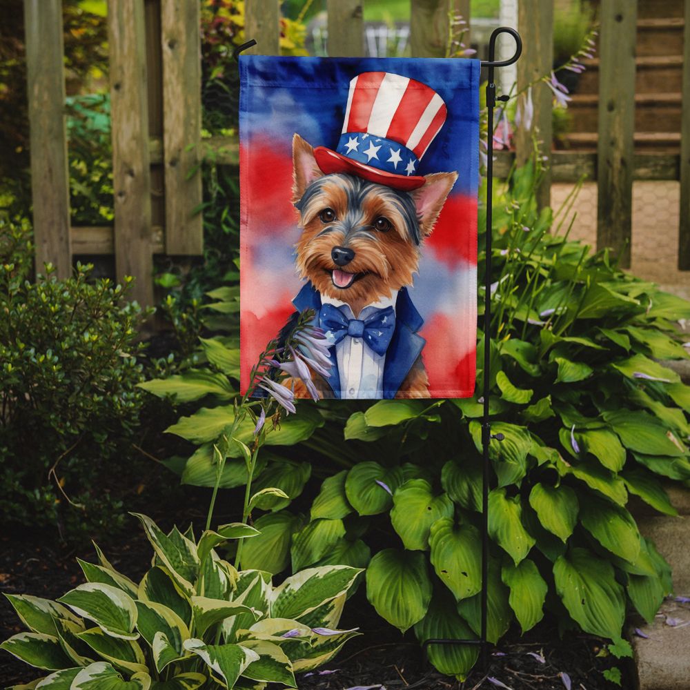 Australian Terrier Patriotic American Garden Flag Mailbox Flag Decorative Yard Flag Banner Outside Patio Artwork Yard Flower Beds, Garden Size, Multicolor