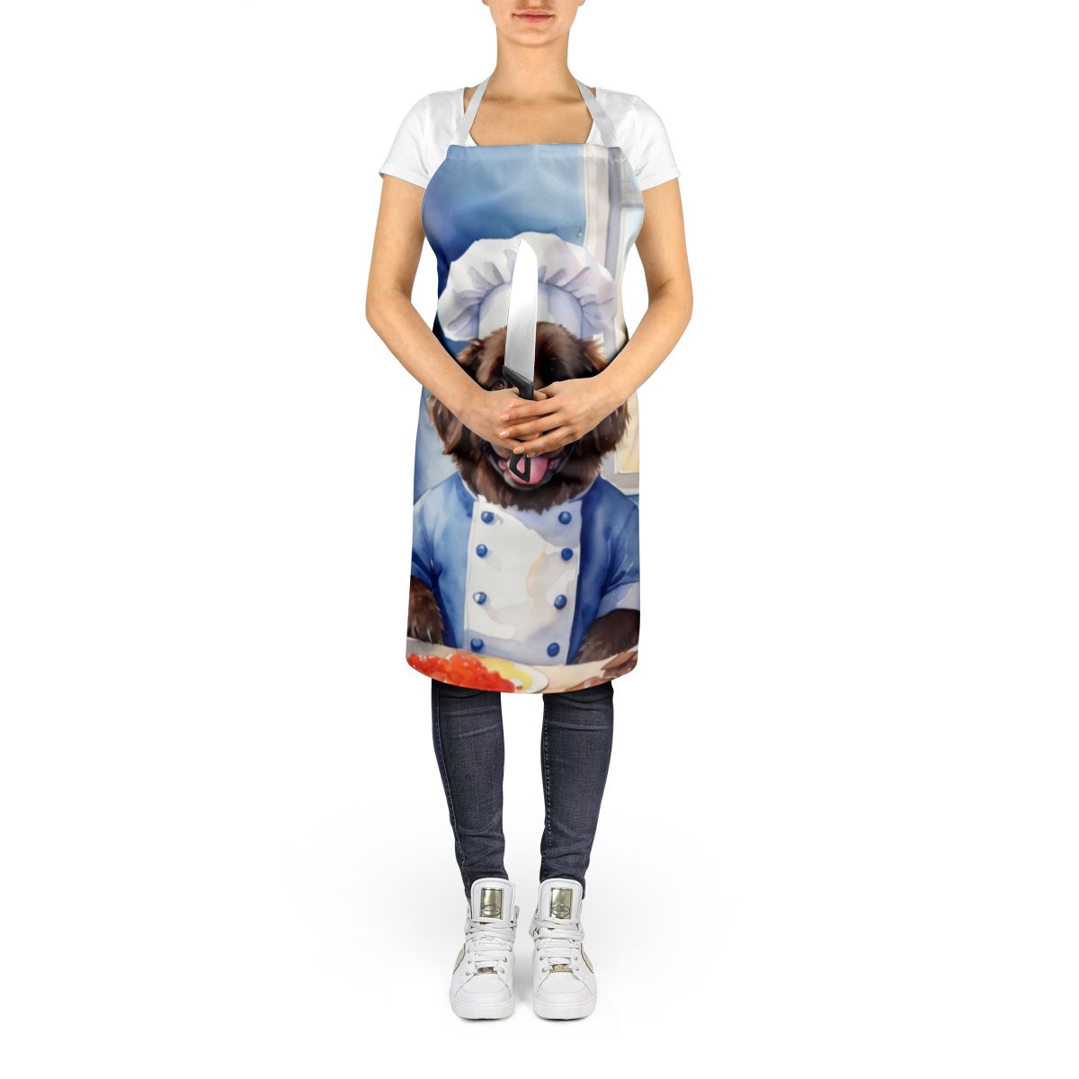 Newfoundland The Chef Apron Cooking Kitchen Server Baking Crafts Gardening for Adult Women Men, Unisex, Large, Multicolor
