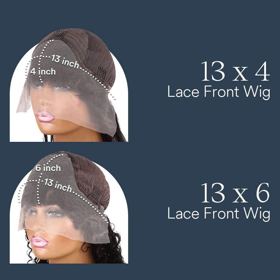 Transparent 13x4 13x6 HD Water Wave Lace Front Wigs Curly Human Hair Wigs Deep Wave Lace Frontal Wigs For Women Pre Plucked - Clothes For Her Online Store