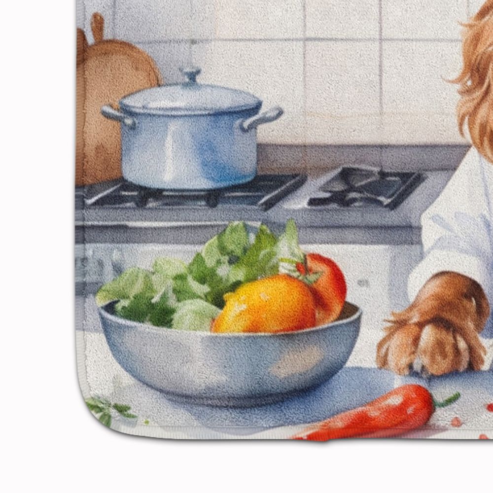 English Cocker Spaniel The Chef Memory Foam Kitchen Mat Machine Washable Anti-Fatigue Mat Cushion Comfort Bath Mat or Kitchen Rug