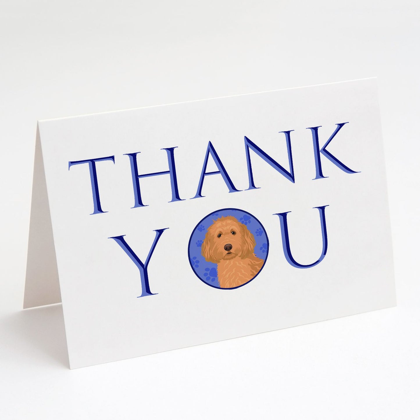Doodle Red #1 Thank You Greeting Cards Pack of 8 Blank Cards with Envelopes Whimsical A7 Size 5x7 Blank Note Cards