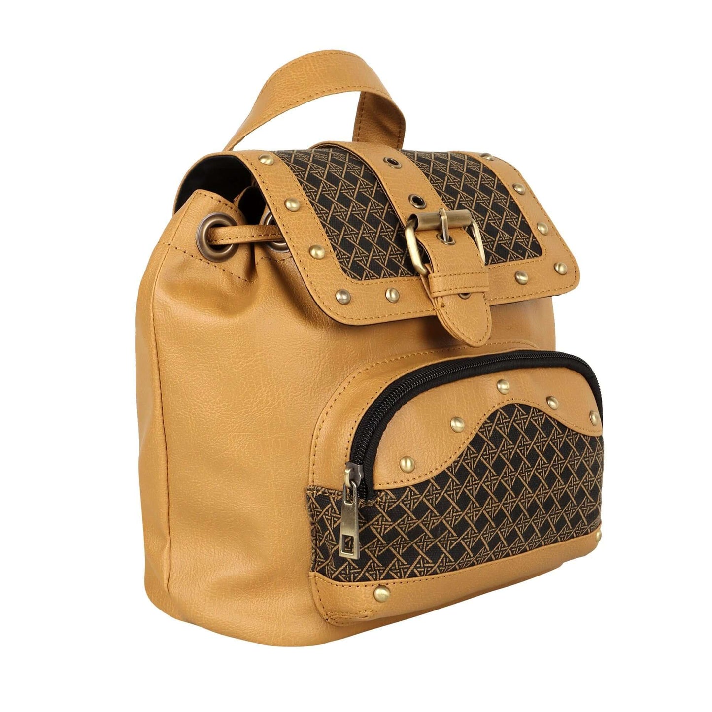 Tayla Diamond Print Mini Backpack