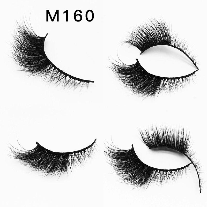 Nieuwe 1 Paar Mink Wimpers Gevleugelde Natuurlijke Lange Wimpers Piekerige Thicky Lash Handgemaakte Zwarte Wimper Half Lash Voor Wimper Extension - Clothes For Her Online Store