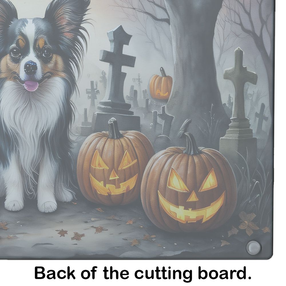 NEW Papillon Spooky Halloween Glass Cutting Board Decorative Tempered Glass Kitchen Cutting and Serving Board Large Size Chopping Board