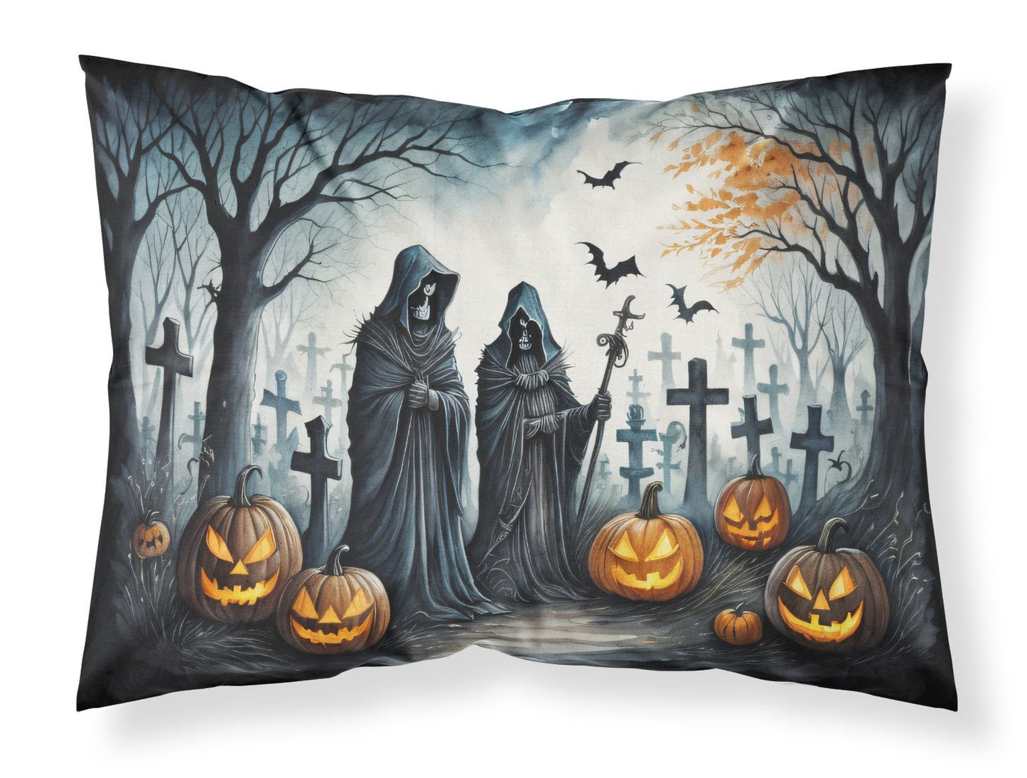The Grim Reaper Spooky Halloween Standard Pillowcase Lightweight Super Soft Easy Care Decorative Artwork Pillowcase, Standard
