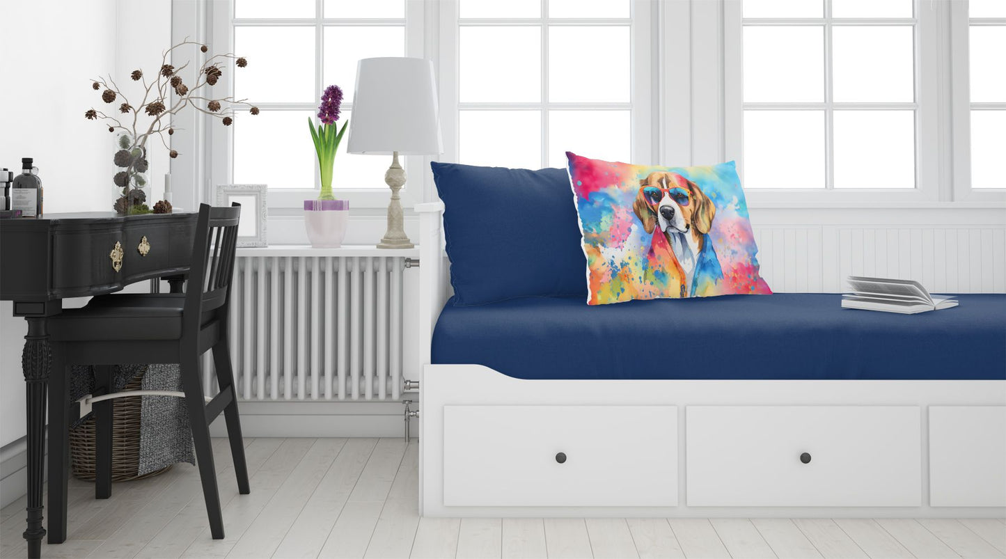 Beagle Hippie Dawg Standard Pillowcase Lightweight Super Soft Easy Care Decorative Artwork Pillowcase, Standard